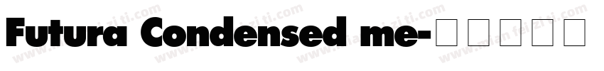 Futura Condensed me字体转换